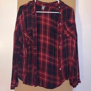 Maroon flannel